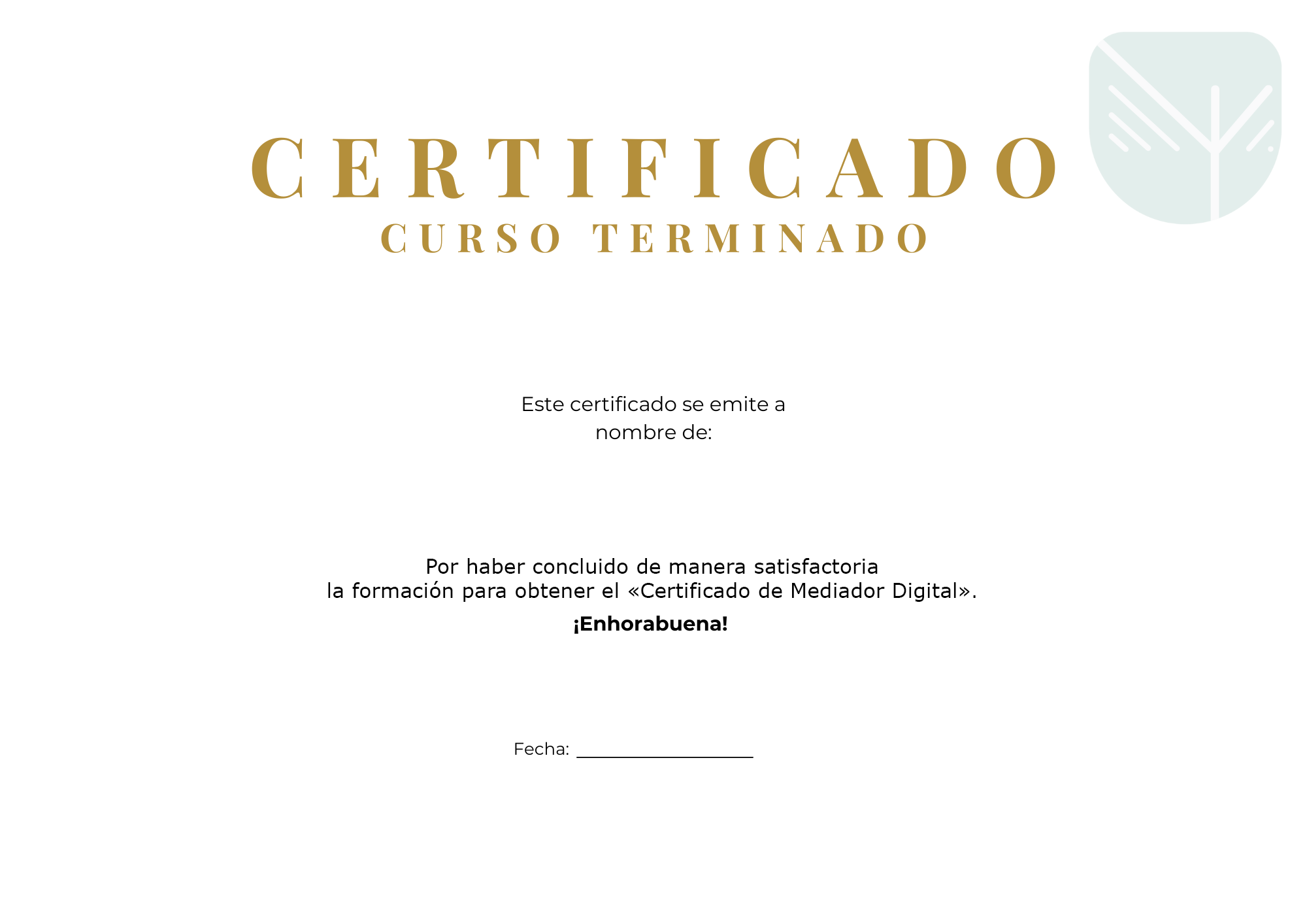 «Certificado de Mediador Digital»